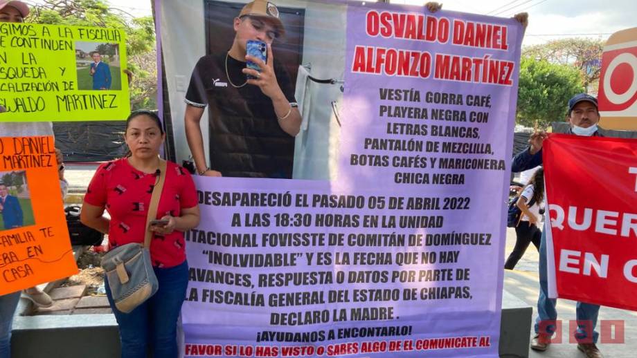 PROTESTAN para agilizar búsqueda de joven desaparecido en Comitán Susana Solis Informa