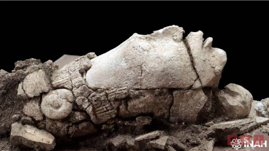 DESCUBREN en Palenque una cabeza estucada del joven dios del maíz, vinculada a un depósito ritual Susana Solis Informa
