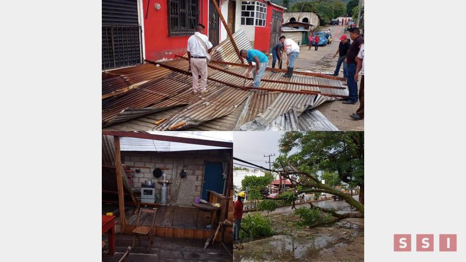 FUERTES lluvias y vientos dejan tres lesionados y daños en viviendas en Chiapas - Susana Solis Informa