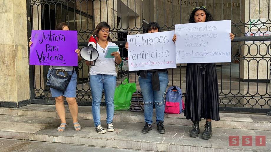 Marchan en Chiapas para pedir justicia por feminicidio de Victoria “N” Susana Solis Informa