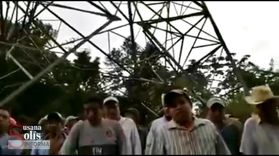 AMENZAN con destruir torre de CFE en municipio Honduras de la Sierra - Susana Solis Informa