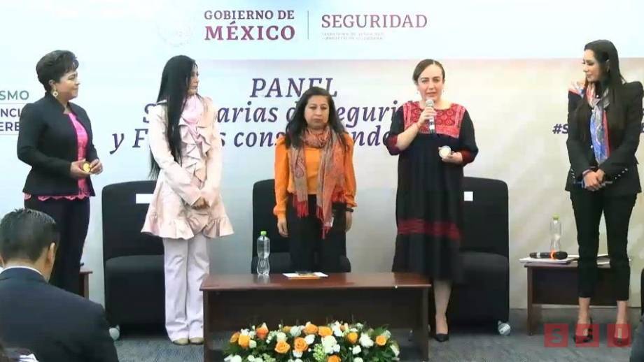 Participa Zepeda Soto en Panel Nacional de Secretarias de Seguridad y Fiscales - Susana Solis Informa
