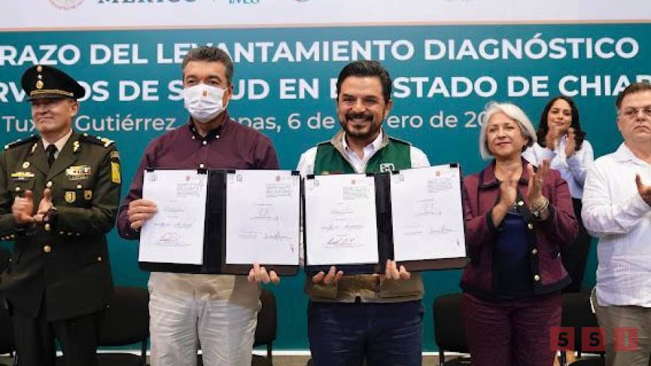 Zoé Robledo y Gobernador Rutilio Escandón dan banderazo del levantamiento diagnóstico de los Servicios de Salud en el estado - Susana Solis Informa
