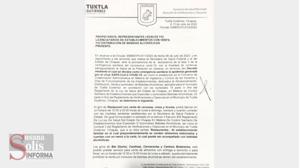 Podrán reabrir restaurantes con venta de bebidas alcohólicas