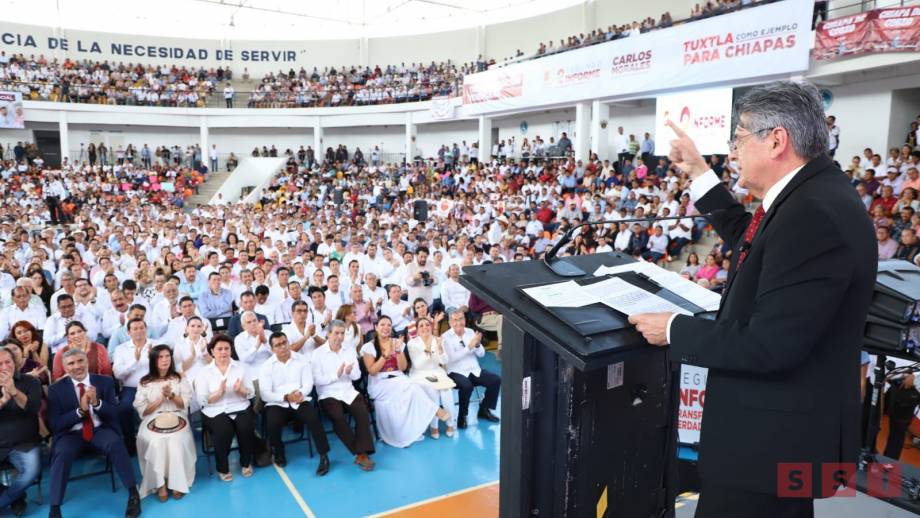 Carlos Morales rinde su segundo informe de gobierno y destaca la reducción de la deuda pública - Susana Solis Informa