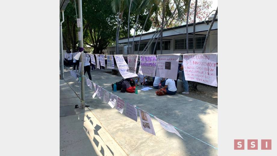 INSTALAN tendedero en el Cobach 13; denuncian a violentadores - Susana Solis Informa