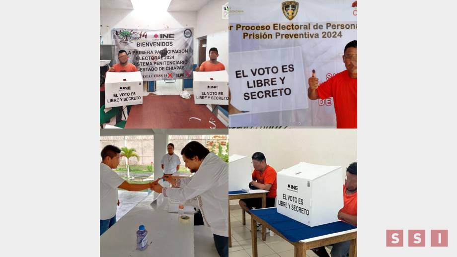 Jornada histórica de voto anticipado en Centro de Reinserción Social en Chiapas - Susana Solis Informa