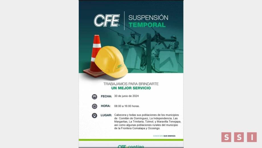 ESTOS municipios de Chiapas se quedarán sin luz - Susana Solis Informa