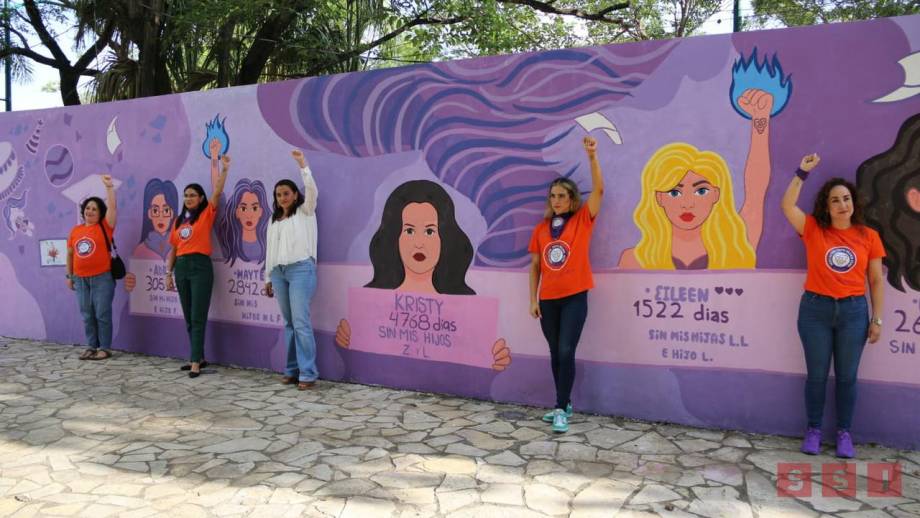 Se realiza en Chiapas el primer mural en que contextualiza y visualiza la Violencia Vicaria - Susana Solis Informa
