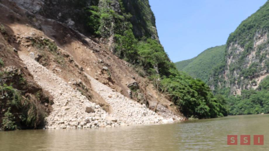 SE DESPRENDEN rocas de las paredes del Cañón del Sumidero - Susana Solis Informa