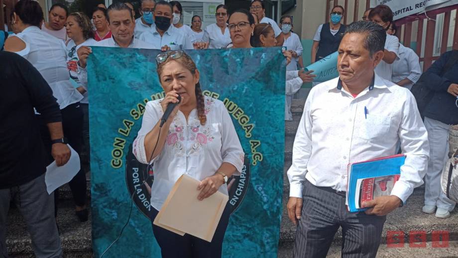 PROTESTAN trabajadores de la Salud en Chiapas - Susana Solis Informa