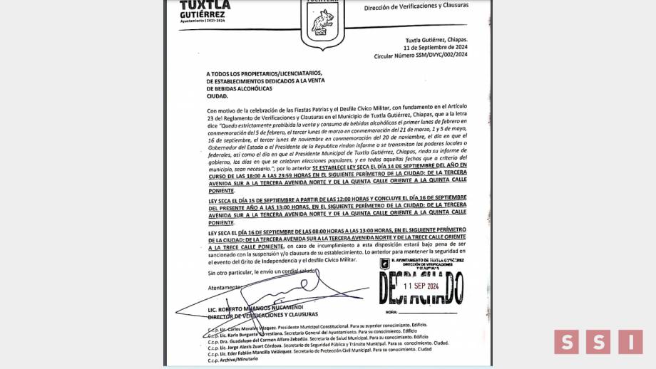 LEY SECA EN Fiestas Patrias en Tuxtla Gutiérrez - Susana Solis Informa