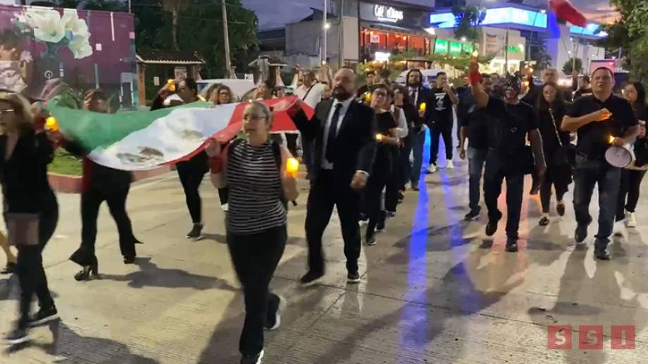 REALIZAN trabajadores del Poder Judicial “Marcha de luto” - Susana Solis Informa