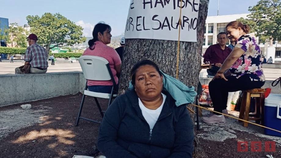 SE VAN A HUELGA de hambre maestros interinos - Susana Solis Informa