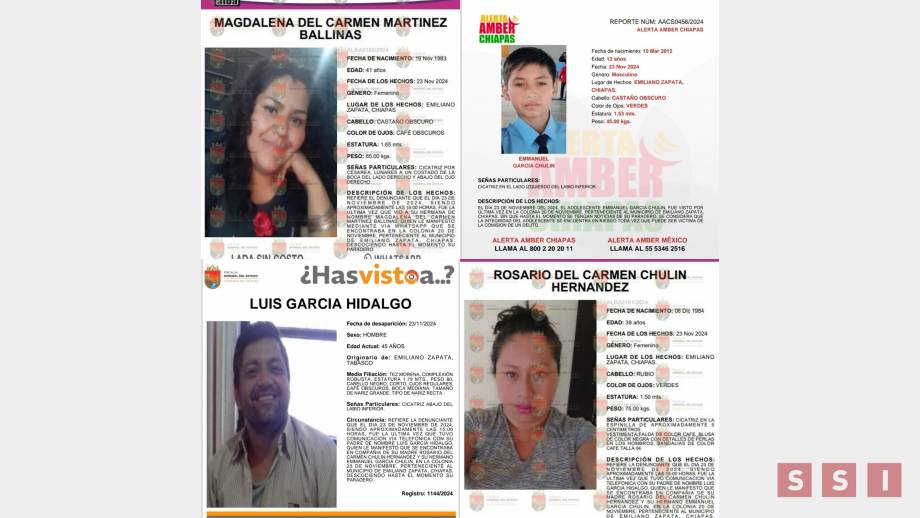 CONFIRMA FGE desaparición de toda una familia en el municipio de Emiliano Zapata - Susana Solis Informa