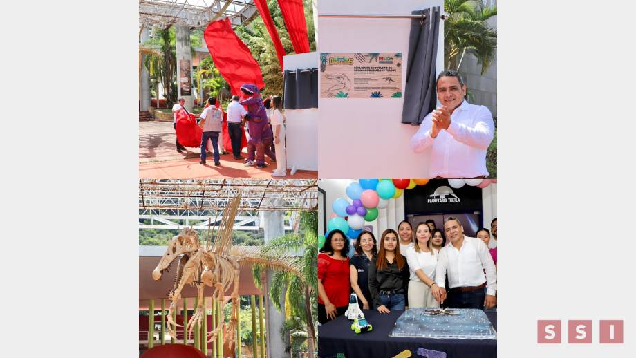 Helmer Ferras presenta espectacular réplica de Spinosaurus de 12 metros en el MUCH - Susana Solis Informa