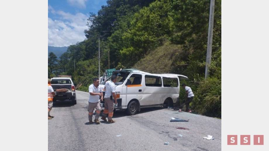 10 heridos y un muerto, deja trágico accidente en Motozintla Susana Solis Informa