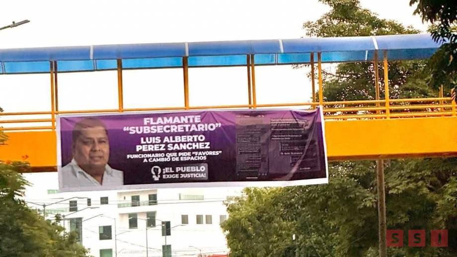 DENUNCIAN a funcionario con lonas por acoso laboral - Susana Solis Informa