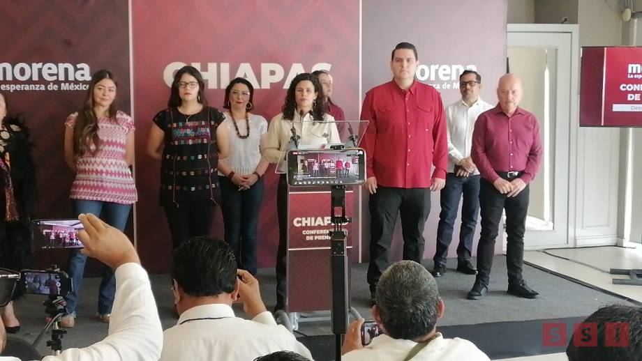 Rostros descompuestos en conferencia de Morena Susana Solis Informa