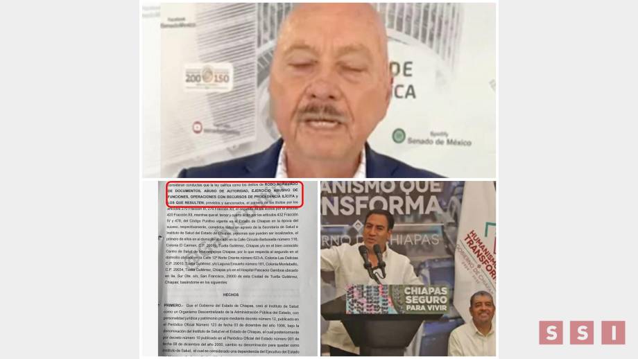 Denuncian ante la Fiscalía Anticorrupción de la FGE a directivos de salud de la administración de José Manuel Cruz Castellanos Susana Solis Informa