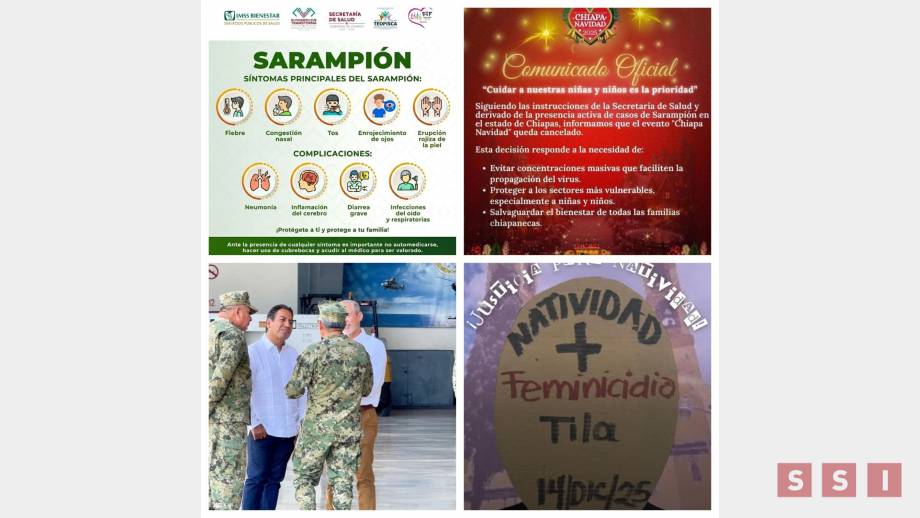 Chiapas en alerta por brote de Sarampión; Susana Solis Informa