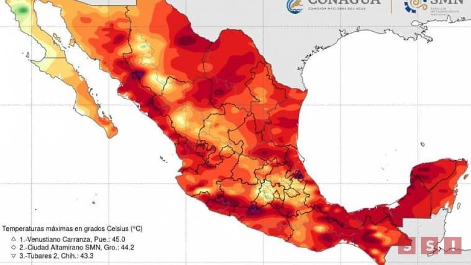 Chiapas registra temperaturas de hasta 43 grados por ola de calor; prevén ligero descenso - Susana Solis Informa
