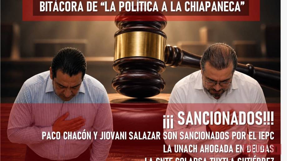 Sanciona el IEPC a Francisco Chacón y a Jiovani Salazar - Susana Solis Informa